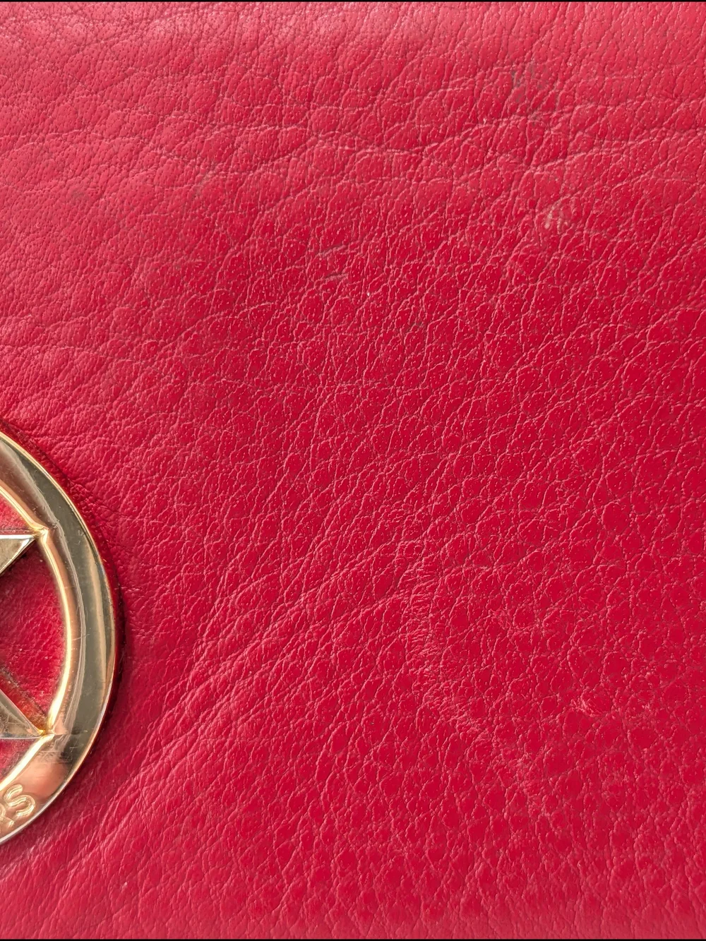 Michael Kors Red Leather Continental Wallet GUC
